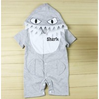 嬰兒可愛動物造型夾衣套裝 (小鯊魚)